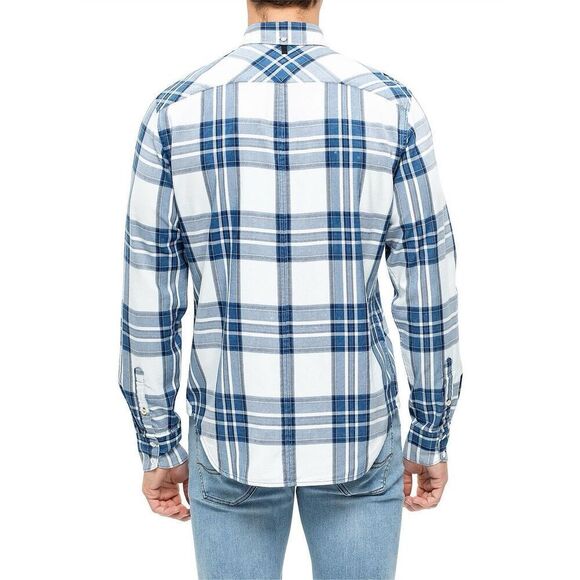 Rag & Bone Shirt Size XXL Fit 2 Plaid Tomlin Blue Indigo Plaid $225.00 - Picture 5 of 10